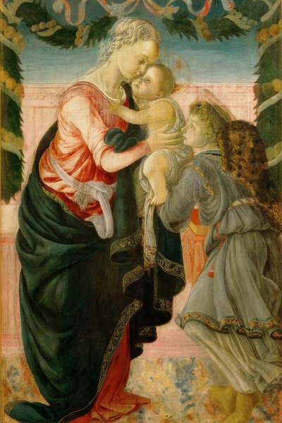 Maria con bambino e angelo da Sandro Botticelli